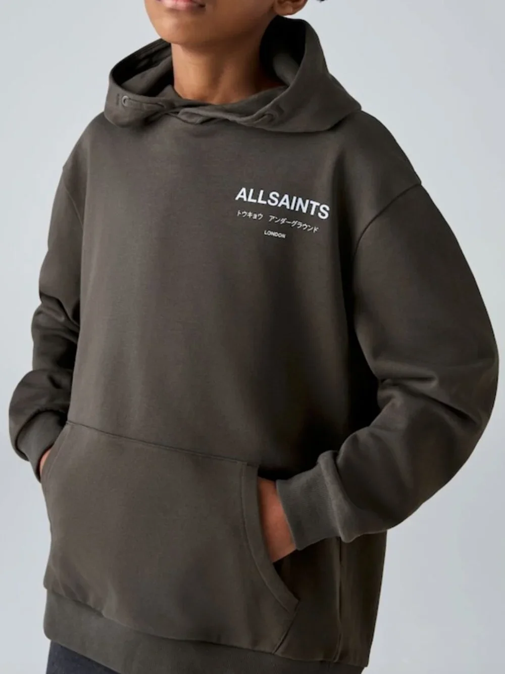 smAllSaints Underground Oversized Pullover Hoodie